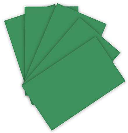 folia 6353 - Tonpapier 130 g/m², Tonzeichenpapier in moosgrün, DIN A3, 50 Bogen, als Grundlage für zahlreiche Bastelarbeiten