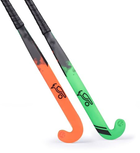 Kookaburra Invade Indoor Stick-36.5-L, Bastone da Hockey Unisex, Arancione/Verde, 36.5 Light