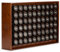 AllSpice Gewürzregal aus Holz, inkl. 60 Gläser 118 ml, Walnussholz