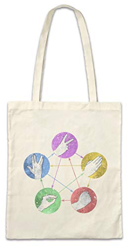 Urban Backwoods White Paper & Rock Hipster Bag Beutel Stofftasche Einkaufstasche