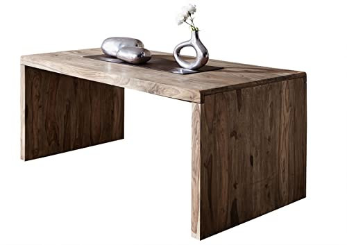 MASSIVMOEBEL24.DE Nature Grey Schreibtisch #711 Sheesham, Farbe:grau geölt, Größe:178x90x76 cm (BxTxH)