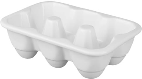 Huevera de cerámica para 6 tazas, bandeja para , recipiente de porcelana, caja para , recipiente para cocina, frigorífico, color