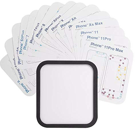 BouBou Kgx 15 In 1 Führung Magnetschrauben-Speichermatte Abbildung Positionierungspad für iPhone 8 / 8P X/Xs/Xs Max/Xrr / 11/11 Pro / 11 Pro max