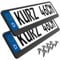 2 Kennzeichenhalter kurz 46 x 11cm Auto Nummernschildhalter Kurze Kennzeichenhalterung 460mm x 110mm Kurzer Kennzeichenhalter (Carbon - Optik)