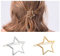 Yheakne Vintage Stern Haarspange Haarspange Gold Haarspange Pin Halb Dutt Halter Clips Dekorative Haarschmuck für Frauen und Mädchen (Silber)