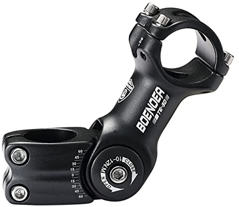 Boenoea 31.8 25.4 Fahrrad Vorbau, 0~60 Grad 90mm 110 mm Einstellbare Vorbau, Fahrrad Lenker Extender für Fahrrad BMX MTB Rennrad