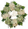 Baoblaze Door Wreath Hydrangea Flowers Door Wreath 15.75 Inches Decorative for Wedding Arch Indoor Holiday Decoration Housewarming