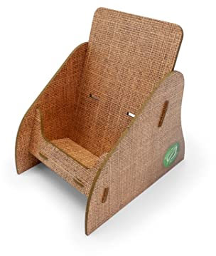 stableco 1 support à brochures écologique DIN A6 vertical avec 1 support stable au design naturel No Plastic! Just Paper ! Support durable pour cartes postales à monter rapidement