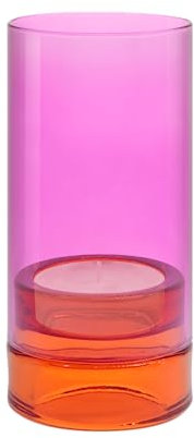 REMEMBER Windlicht Lys Pink - 19 cm hoch - modernes Design Windlicht