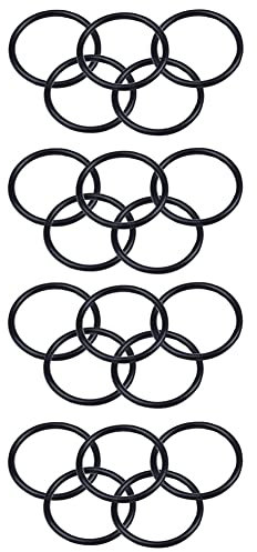 Niniang 20 Stück Gummidichtung, Schwarz, O-Ring, 38 x 3 x 32 mm