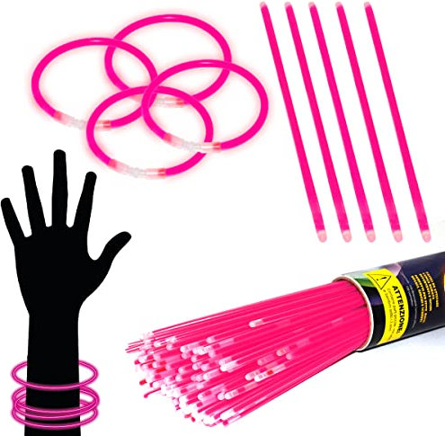 100 Bracelets lumineux Rose