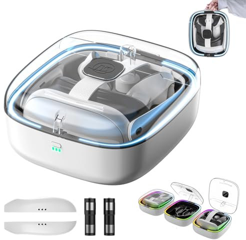 Junerain Station de Chargement RVB Compatible avec Meta/Oculus Quest 3 VR Support de Chargement pour Casque Quest 3 et contrôleurs tactiles Station de Chargement avec 2 Batteries