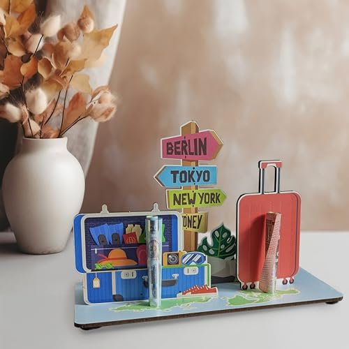 Geldgeschenk Für Urlaub In New York - Weltkarte 3D-Holzkarte | Geldgeschenke, Besonderer Reisegutschein Für Tokyo, Sydney, Berlin, Perfekt Für Alle Reiseliebhaber, Urlaubsgeld