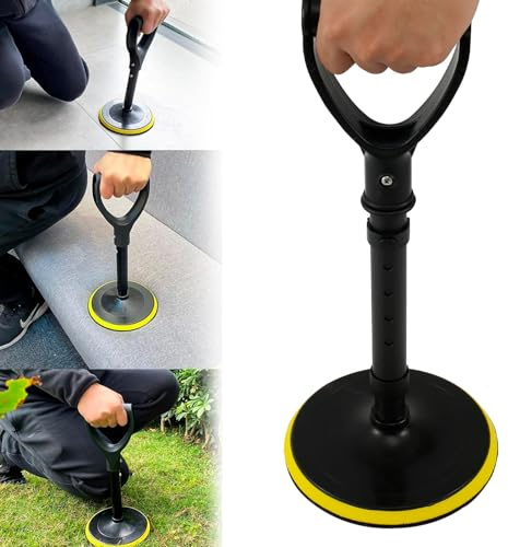 Adjustable Mobility Aid Tool, Standup Helper, 5 Height Levels Standing Aid Device with 7 Inch Base, Elderly Lift Assist Device Supports Equipment for Rising Indoors, Garden Work, Outdoor Work