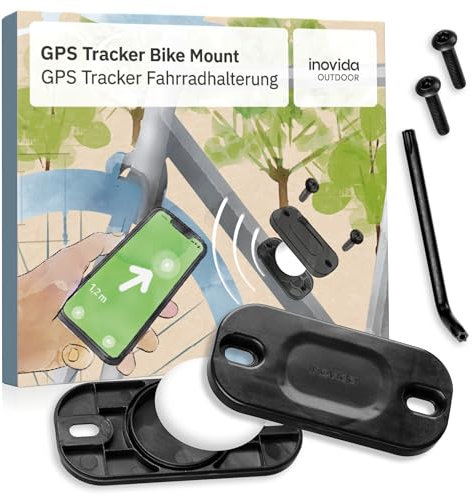 Inovida Apple AirTag Halterung für Fahrrad - GPS Tracker für Flaschenhalter - AirTag Versteck für Diebstahlschutz