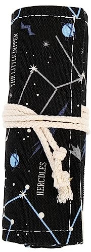 BELLIFFY Große Kapazität Bleistift Organizer Rolle Tragbarer Canvas Stiftetui Für Künstler Fächer Für Malen Zeichnen Und Skizzieren Schutz Vor Kratzern Und Bruch