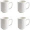 Saumo 4er Set Kaffeetassen aus Keramik – 350 ml, modernes Design in Weiß, ideal für Kaffee, Tee und heiße Schokolade – stilvoll für Zuhause, Büro und besondere Anlässe