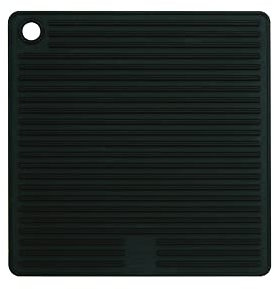 MASTRAD – Manique Carrée – En Silicone – Rainures Anti–Dérapantes – Très Résistant – Noir – 18x18cm