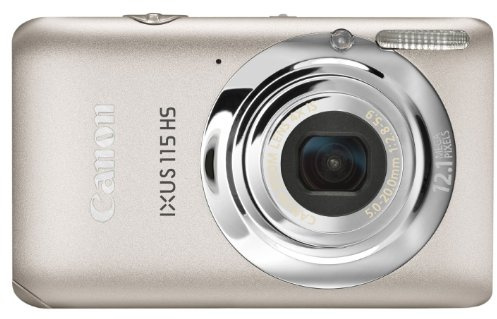 Canon IXUS 115 HS Digital Camera - Silver (12.1MP, 4x Optical Zoom) 3.0 inch LCD