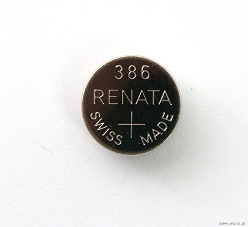 1 x Renata 386 Lithium-Knopfzelle SR43W, hergestellt in der Schweiz