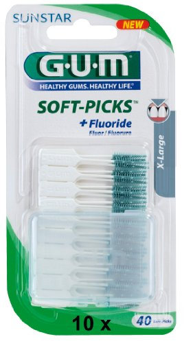 Gum SOFT-PICKS X-LARGE Vorteilspack (10x 40 Stück)