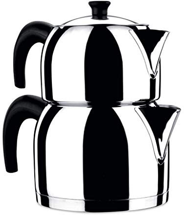 KORKMAZ Orbit 3.1 litre 18/10 Stainless Steel Turkish Teapot