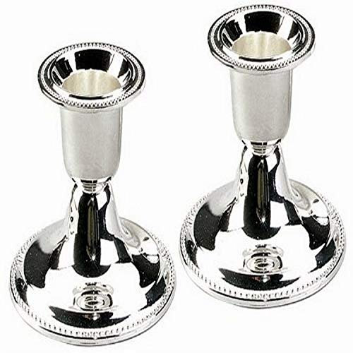 Majestic Giftware CS23520B Kerzenständer, 6,4 cm, versilbert