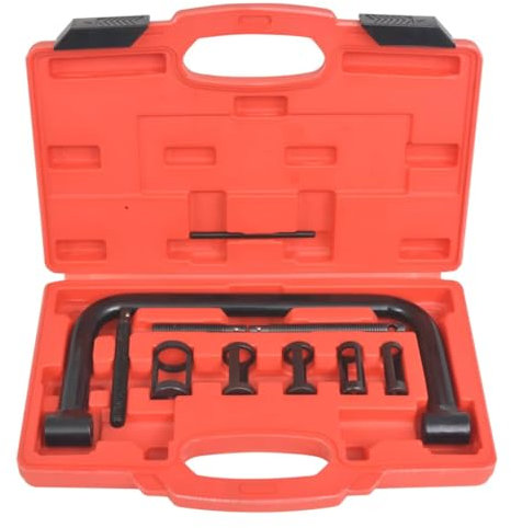vidaXL Kit d'Outils de Compresseur de Ressort à Valve 10 pcs Garage Moteurs