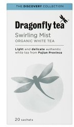 Dragonfly Tea Org Swirling Mist White Tea 20 sachet X 5 (Pack of 5)