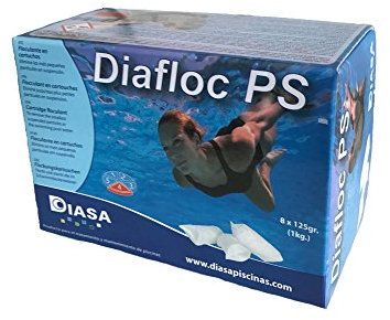 Flock Cartouche 1 kg (8 x 125 g) piscine Chimie aquacor rect flockungs Cartouches de durée Flock