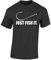 Baddery Angler T-Shirt: Just Fish It - Geschenk für Angler - Angelbekleidung - Anglershirt (XL) Mausgrau