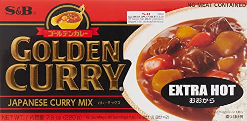 S&B Golden Curry Extra Hot 220g