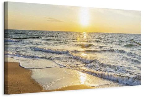 murando - Leinwandbild Sonnenuntergang Landschaft, 150x50 cm, 1-teilig | Hochwertige Leinwand, sofort aufhängbar, ideal fürs Wohn- oder Schlafzimmer, wasserfest und lichtecht, langlebig, stilvoll