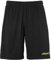 uhlsport Kinder Center Basic Shorts, schwarz/Fluo gelb, 140