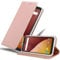 cadorabo Coque pour WIKO View Prime en Classy Or ROSÉ - Housse Protection avec Fermoire Magnétique, Stand Horizontal et Fente Carte - Portefeuille Etui Poche Folio Case Cover