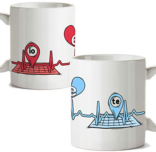 Mugffins Tazza San Valentino (Ti Amo) - io e Te - Idee Regali Anniversario Originali per Lui/per Lei/Ragazzi/Fidanziati