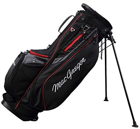 MacGregor Golf Response Stand Bag with 9 6 Way Divider Top, Black/Red
