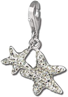 SilberDream Anhänger Seesterne Aurora Swarovski Elements Silber Charm D2GSC102 EIN Geschenk zu Weihnachten, Geburtstag, Valentinstag für die Frau, für Jugendliche