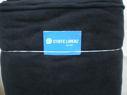 Polar Fleece Stoff Meterware - Fb.Schwarz
