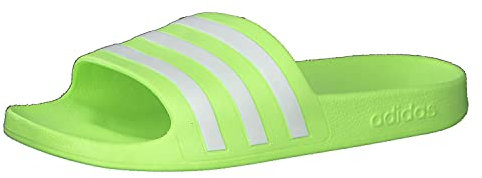 adidas Unisex Adilette Aqua Slipper, Signal Green FTWR White Signal Green, 43 1/3 EU