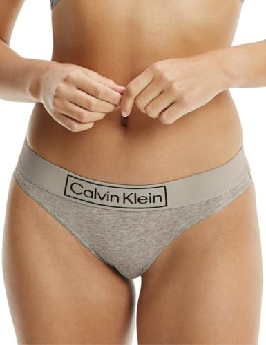 Calvin Klein Slip Femme Bikini Stretch, Gris (Grey Heather), M