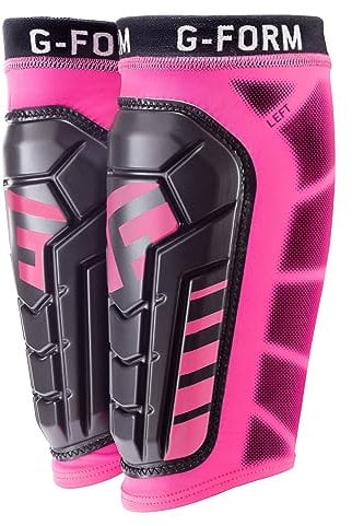 G-Form Pro-S Vento Fußball Schienbeinschoner - Fußball Schienbeinschützerhalter - Neon Pink, Adult Large