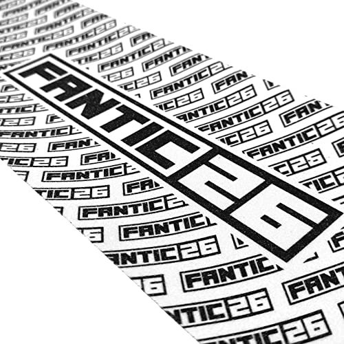 Fantic26 Stunt-Scooter Griptape Ersatz I Park I Kinder I Trick I Tret I Roller I Anti Rutsch Sandpapier 58,5cm I Passend für Decks bis 58,5cm x 15,5cm (Repeat Schwarz/Weiß)