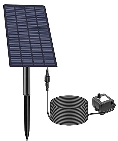 Solarbrunnen quadratisch geteilt Mini-Solar-Wasserpumpe solarbetriebene Springbrunnenpumpe