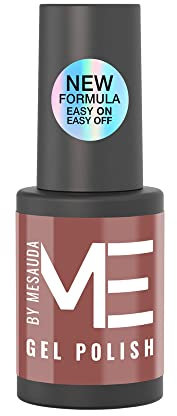 Me by Mesauda Semi-permanenter Nagellack, Farbe 128 Rosewood – Finish glänzend – Easy On Technologie – Easy Off – vegan und tierversuchsfrei – 4,5 ml