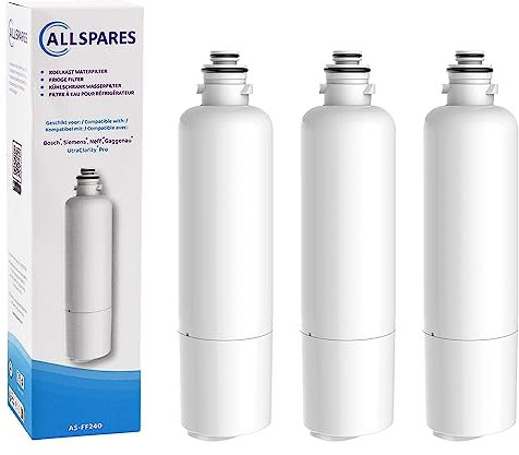 AllSpares Wasserfilter für Kühlschrank Ultra Clarity Pro geeignet für Bosch Siemens Neff 11032518 / KSZ50UCP (3 Stück)