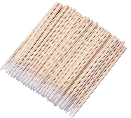 1200 piezas de hisopo de algodón para uñas, 7 cm, microcepillo, palillos de pestañas, punta, palillo de dientes, maquillaje, cejas, pegamento, eliminación de tatuajes, cosméticos (1200 unidades)