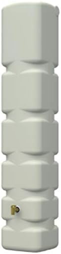 Serbatoio dácqua verticale in polietilene da 300 litri. Misure: 42x40x210 cm, colore beige. Include rubinetto in plastica