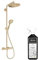 Colonne de douche thermostatique HANSGROHE Croma Select S 280 Bronze brossée + nettoyant Briochin