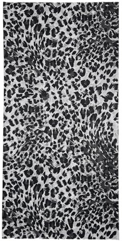 ware-direkt Multifunktionstuch Damen Herren Loop Schal Halstuch Schlauchschal (Leopard Schwarz Weiß)
